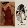 Sexy Underwear Lace Neck Gathering Slim Onesie Sexy Perspective Pure Desire Straps Hollow Pajamas Women