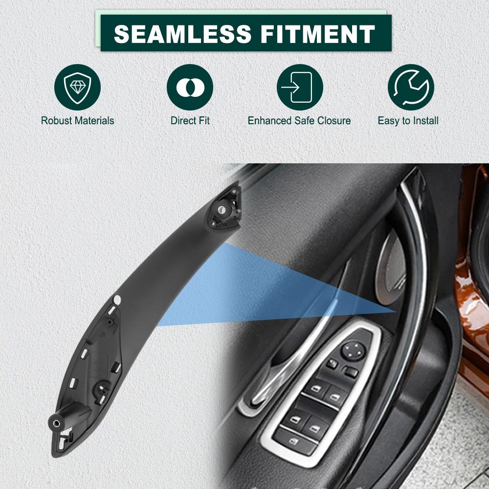 Door Panel Pull Trim Cover For BMW F30 F80 F31 F32 F34 F35 Car Inner Handle Black Front Rear Left/Right Interior Door Handle Front Left