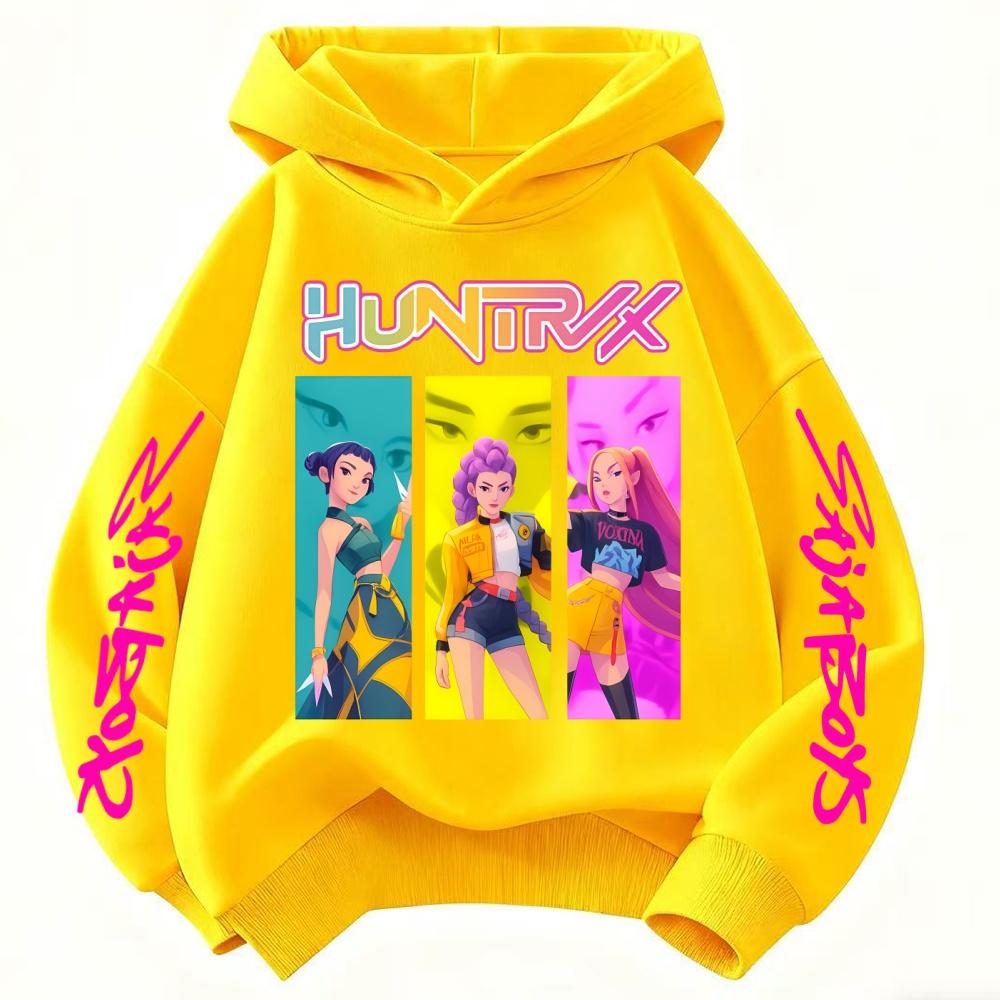 KPop Demon Hunters Saja Gutteklær Barn Jente Gutt Mote Casual Hettegensere Jenteantrekk Harajuku Street Style Hettegenser Genser