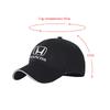 Fashion Men Women Car Decoration Baseball Cap Car Logo Sun Hat For Honda Fit Mugen Insight Type S R VTEC DOHC Modulo Vezel Legend RR Si