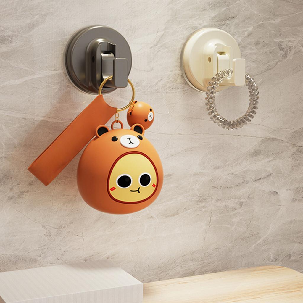 2 Packs Suction Cup Hooks Easy To Install Waterproof Suction Cup Hooks No-Drill Suction Hooks for Bathroom and Restroom Shower