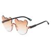 1/12 Pairs Cute Bear Shaped Sunglasses for Children  New Fashion Rimless Multi-color Decor Shades Stylish Design Sun Glasses