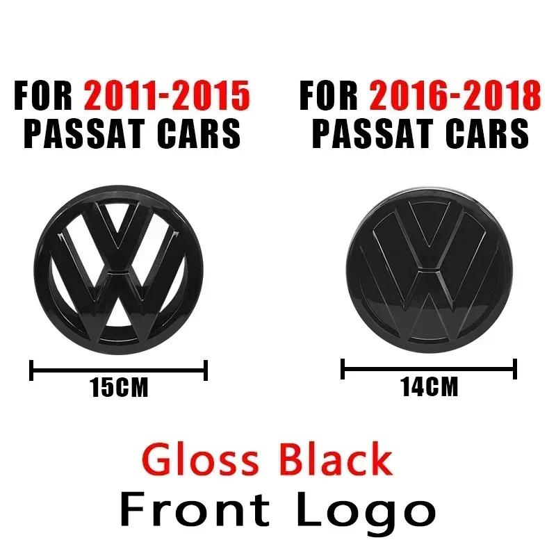 ZCKOT1 VW Logo Car Badge Hood Front Fence Rear Trunk Emblem Sticker For Volkswagen PASSAT B6 B7 2011-2015 Passat B8 2016-2018 Accessory