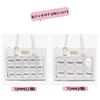 [bealight] Ita Bag Tote Bag, A4 Size, Stylish Ita Bag, Shoulder Bag, Transparent Tote Bag, Zippered, Large, Leather, Black, Perfect for Fan