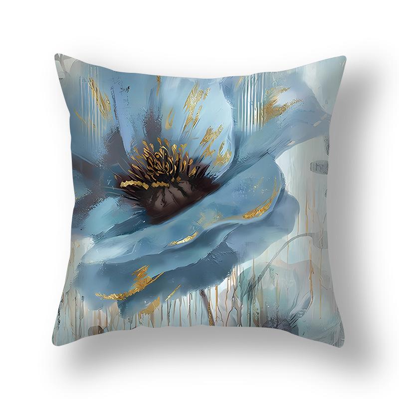 Short Plush Pillowcase, Simple and Versatile Ginkgo Leaf Pillow, Modern Decorative Sofa Pillow, Cushion