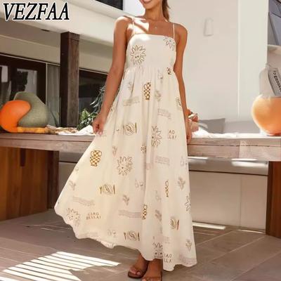 Women's Fashion Summer Spring Sleeveless Suspenders High Waist Casual Dresses