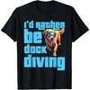 Dog Dock Diving Dog Jumping Funny Dog Sports Dock Diving Dog T-Shirt
