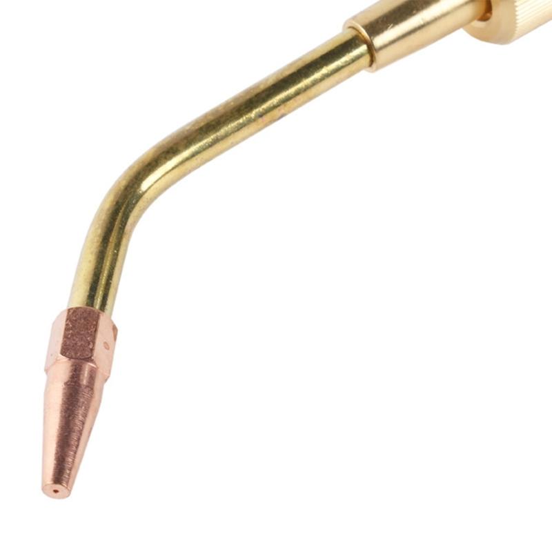 4Pcs Welding Torch Kit for 3/8" 24 Connection Use with CGA 200 Acetylene and CGA 540 Oxygen Tanks Copper Construction