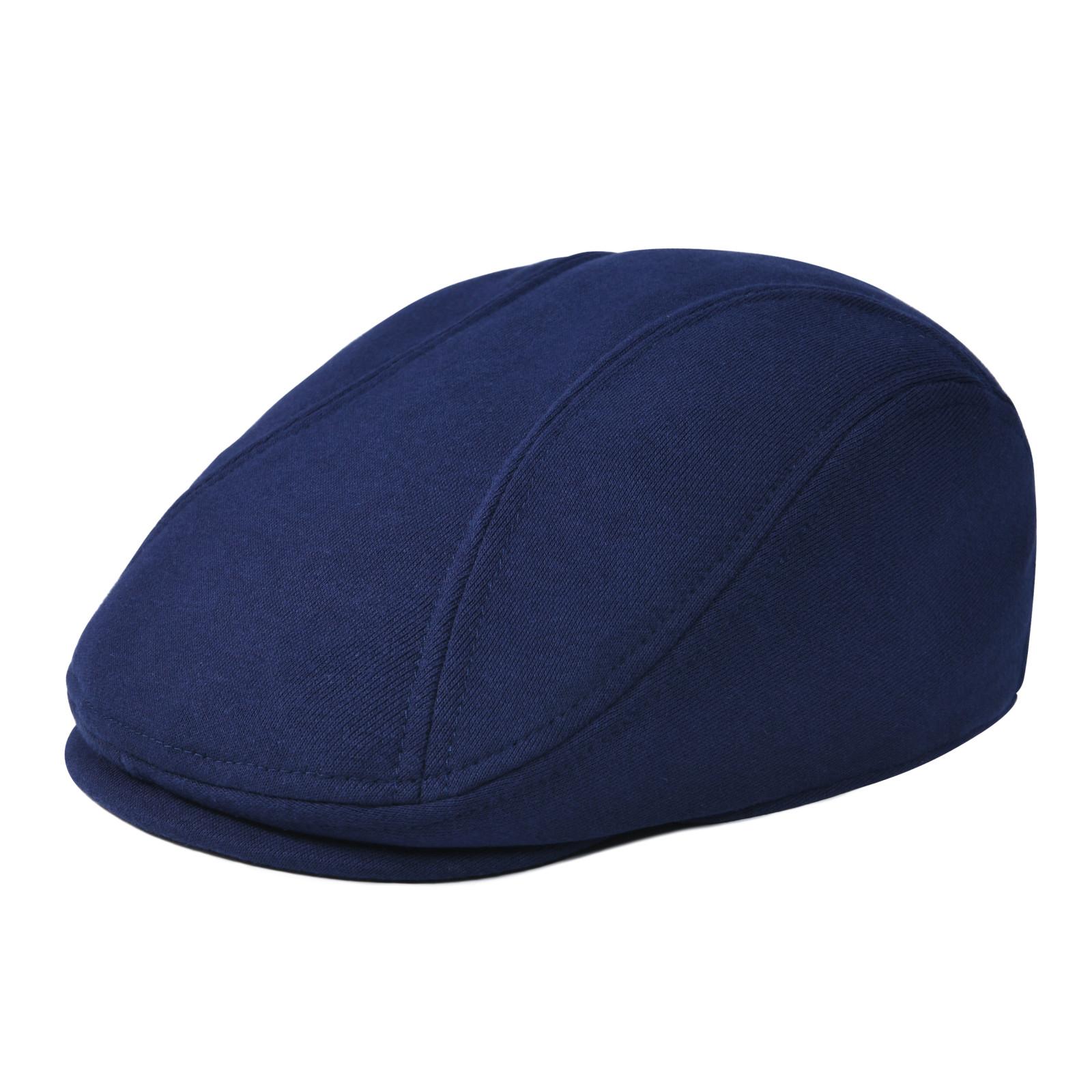 

Jangoul Adjustable Cotton Newsboy Caps for Male Summer Spring Beret Hat Classic Retro Flat Cap Vintage Brand New Ivy Hat 58 тёмно-синий
