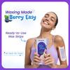Urbanyog Berry Smooth Wax Strips | Full Body Waxing Strips | 20 Wax Strips & 4 Post - Wax Wipes | With Blueberry Extract & Argan Oil | Cold Waxing