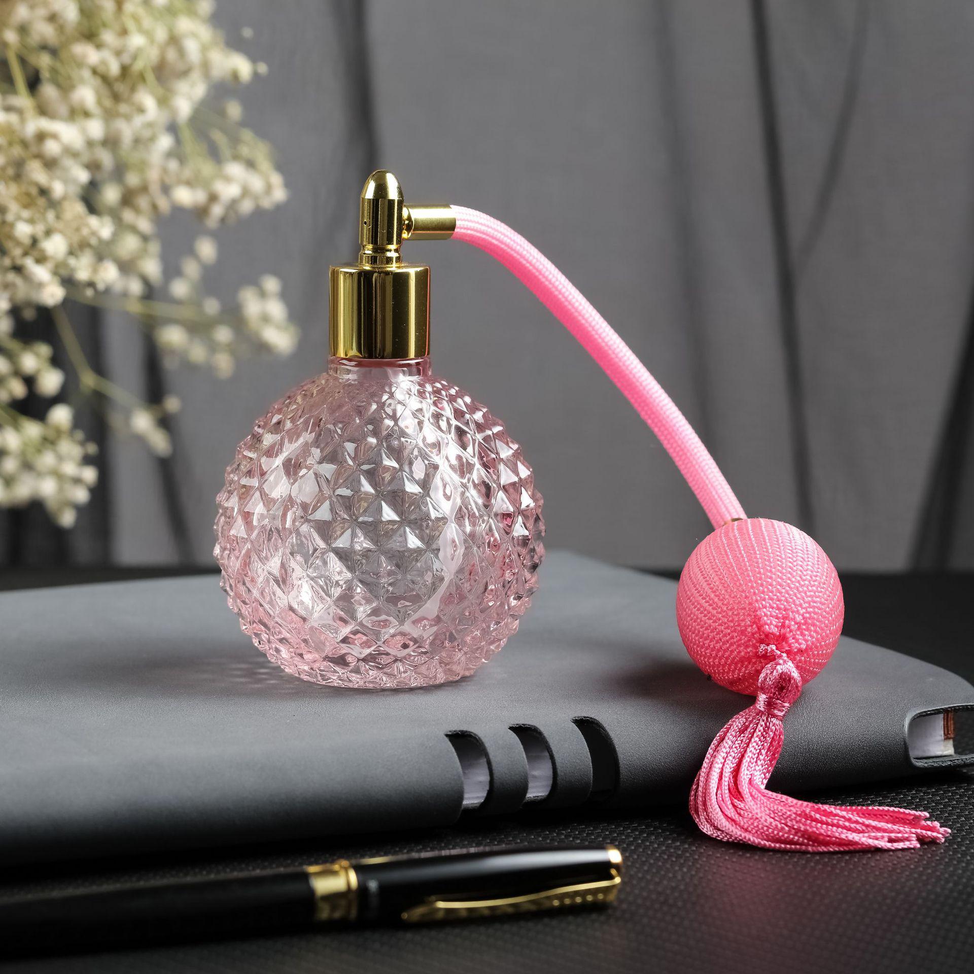 

Прозрачный флакон для духов объемом 100 мл с дизайном ананаса, с длинным распылителем-подушкой, круглый стеклянный флакон «Ежик» калибра 18.