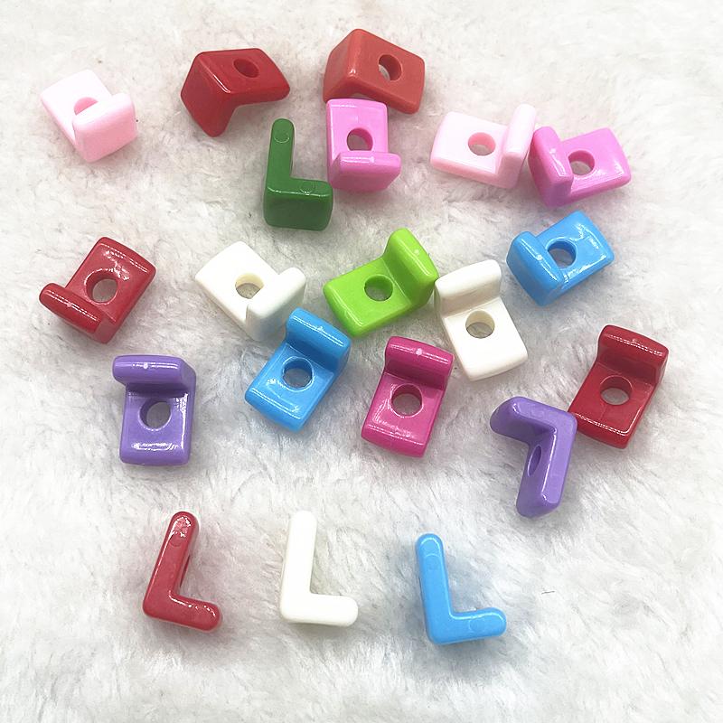 10pcs 20mm Mixed Alphabet Letter Beads Big Hole Charms Beads for Making Jewelry Diy Handmade Key Chain Accessories