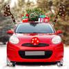 Christmas Car Decoration Antlers Red Nose Set Reindeer Decoration Vehicle Red Nose Elk Horn Decor Set