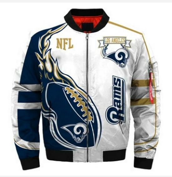 NFL Hold Mænds 3D Digital Print Lynlås Jakke - Europæisk & Amerikansk Stil Ydertøj