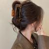 Retro Leopard Print Hair Clip for Thick Hair - Fashionable High-End Shark Grip Accessory