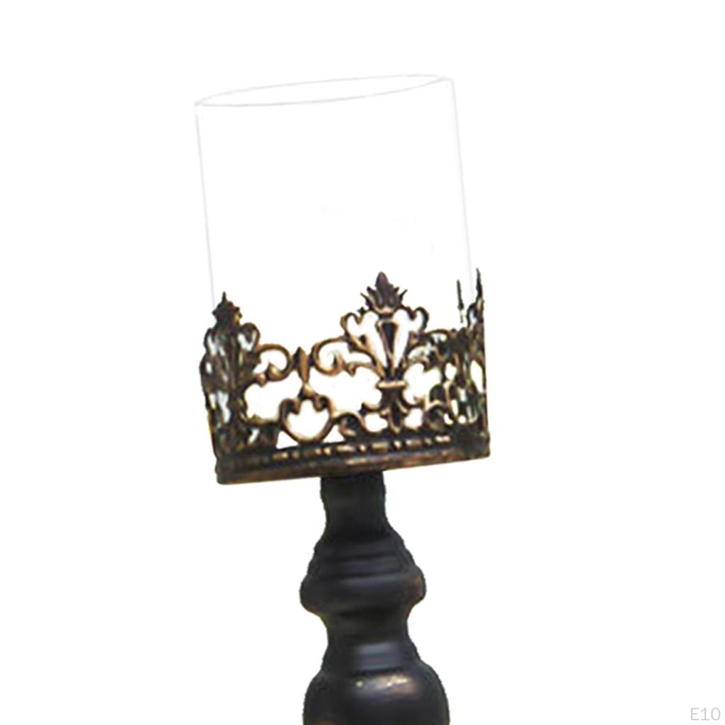 Ljusstake Metall Ljusstake Helgdag Ljusmiddag Bordsdekoration Pelare