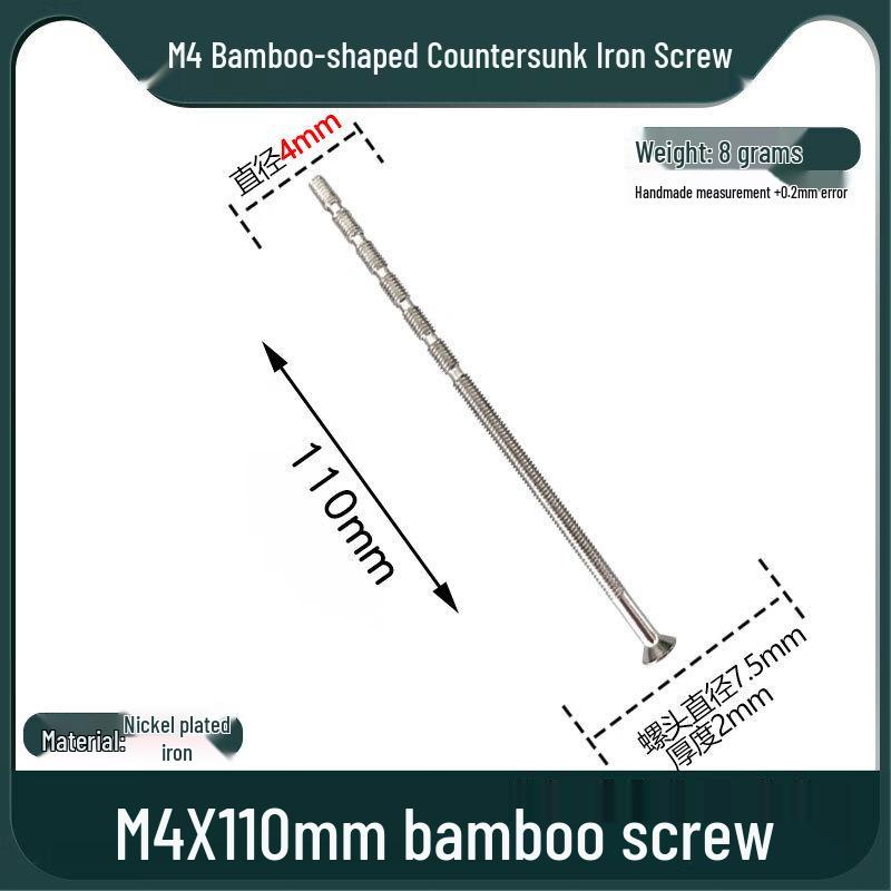 Extended M4x110 Countersunk Screws for Fingerprint Door Locks