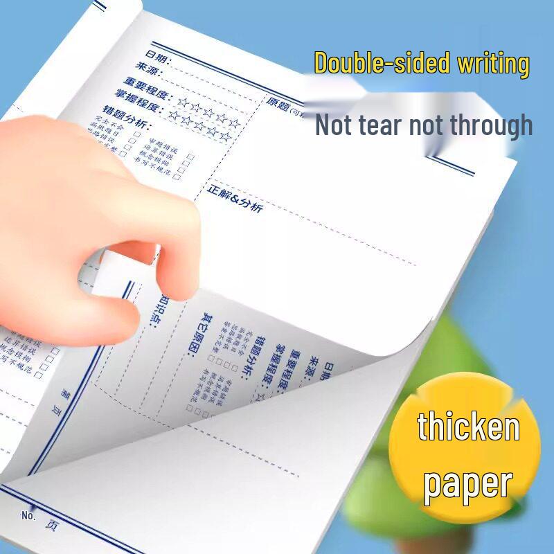 Primary School Mistake Correction Notebook: Grades 1-3 Math, Chinese, English
