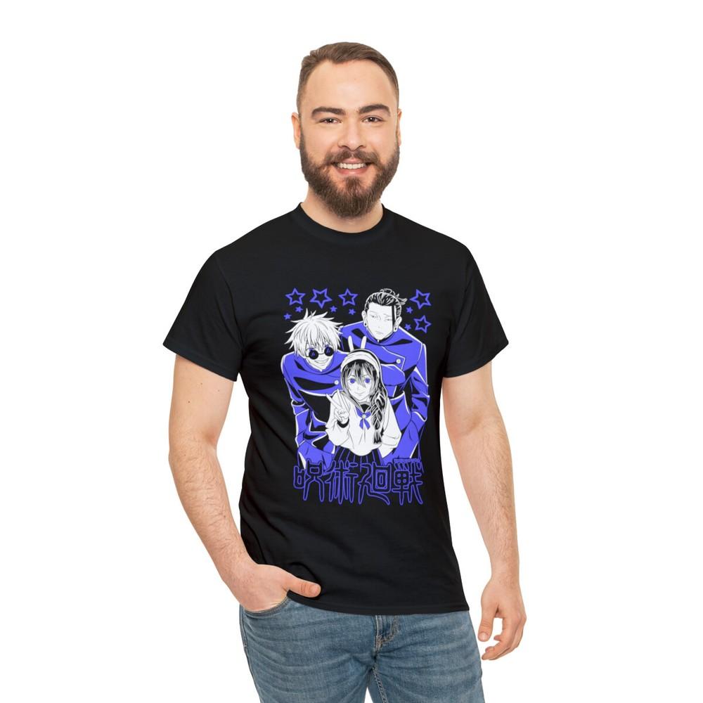 Jujutsu shirt Kaisen Tshirt Geto Suguru Gojo Girl Anime Gift Black Tshirt M