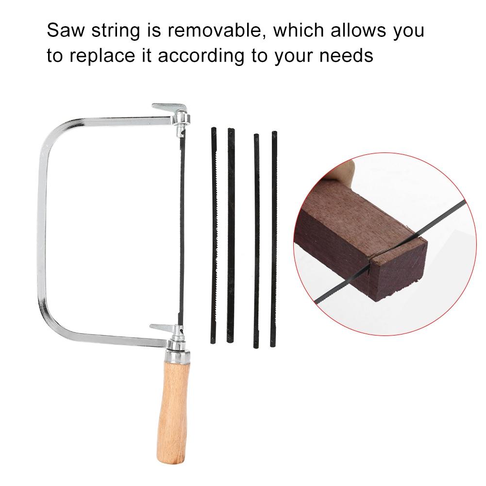 Adjustable Cutting Tool U shaped Loaf Cutter Saw Wood Handle With 5 Hand Saw Strings