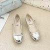 Spring Wine Red Women Mary Jane Shoes Shallow Ladies Casual Butterfly Knot Shoes Eelgant Dress Shoes