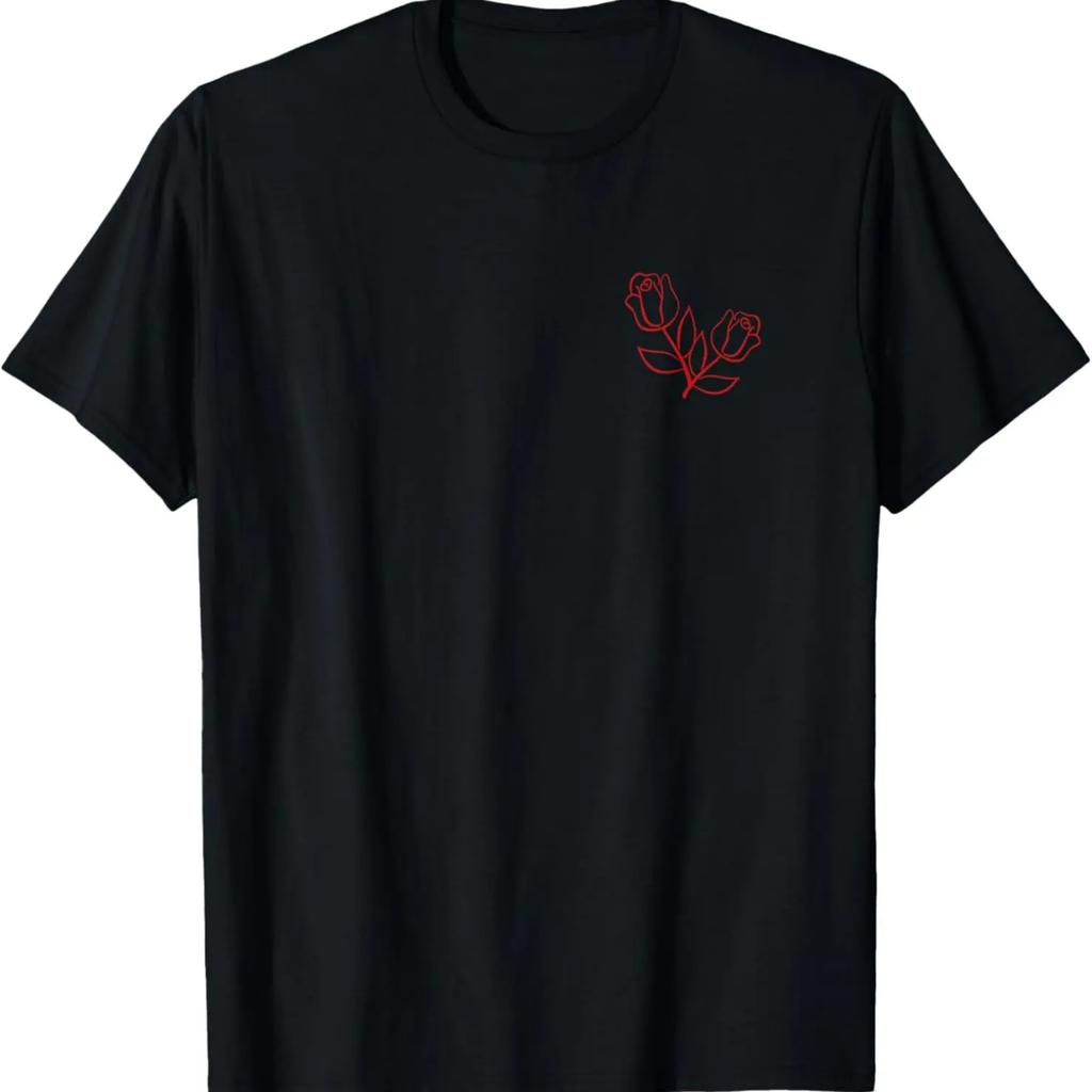 Two Red Roses Floral Design 2 Rose Flowers for Flower Lovers T-Shirt