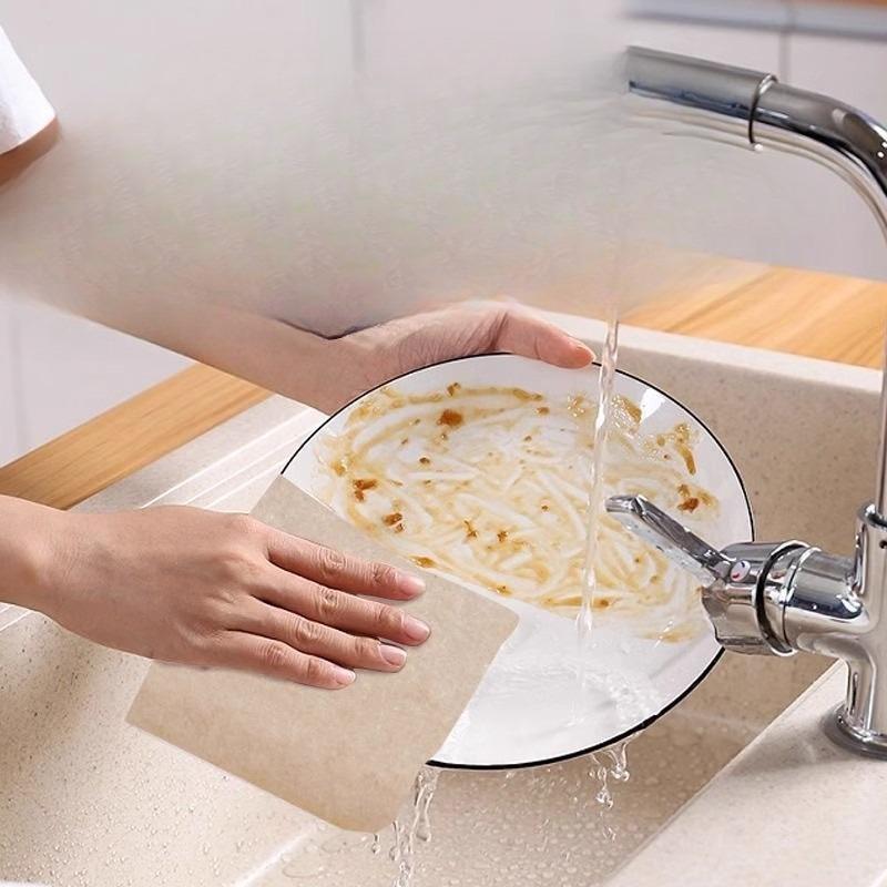 Thickened Squash Cloth Dishwashing Towel - Oil-Removing Without Shedding Fibers - Household Absorbent Non-Greasy Cleaning Cloth