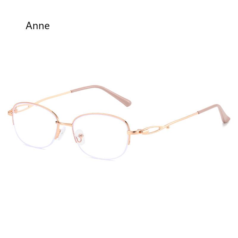 Women's Glasses Cat Eye Metal Eyeglasses Frame Optical Myopia Glasses Blue Light Blocking Transparent Computer Glasses Lentes