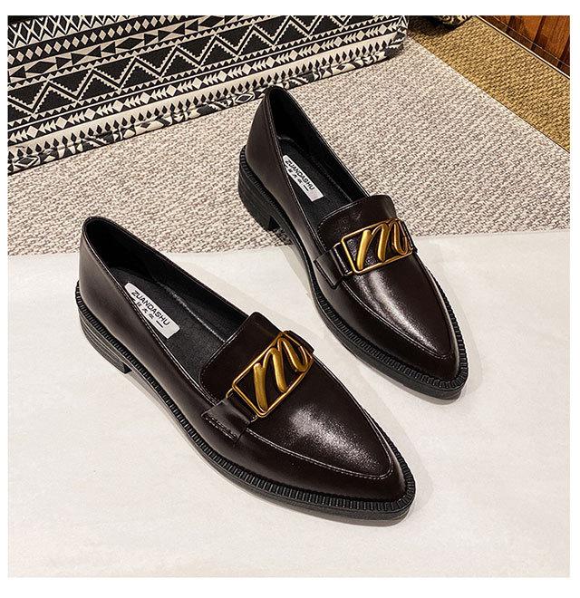 

Мода 2024 года, брендовые однотонные кожаные туфли, женские повседневные оксфорды, остроносые туфли на плоской подошве, женские кроссовки на толстом каблуке, большие размеры, весенние лоферы 7.5