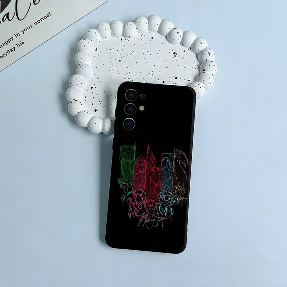

S-Saint S-Seiya Knights Black Soft Silicone Phone Case for Samsung S25, S24, S21, S22, S23, S30, Ultra, S20, Plus, FE, Lite Samsung S23ULTRA5G