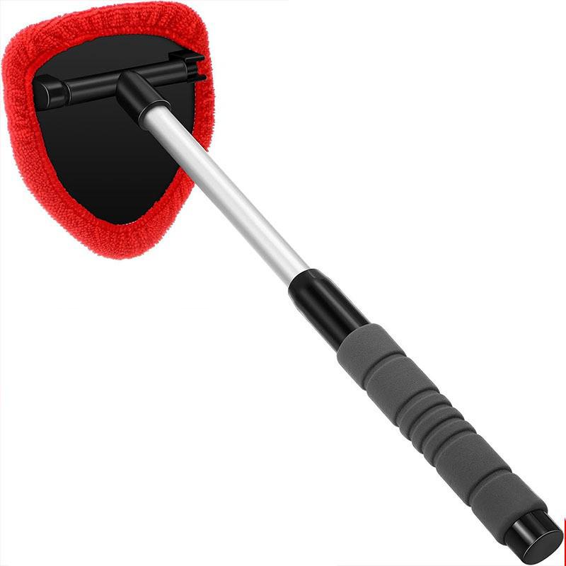 Telescopic Microfiber Car Window Cleaning Brush & Scraper