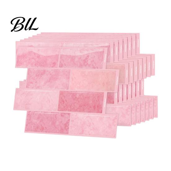 DIY Kitchen Backsplash Stickers 8PCS Faux Brick Wall Stickers, Waterproof Adhesive Mosaic Decals, Moisture-proof Easy 3D Decals Peel And Stick