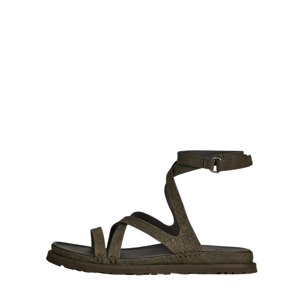 UGG Leather Golden Comfortable Embossed Roman Sandals Women sandals 1178570-DNSS