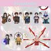 Wm6163 Anime Series Demon Slayer Beads Puzzle Building Blocks Bagged Set Abs Plastic Non-electric Diy Small Particle 0-38 Pieces 0.01kg