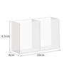 1Pc Mini Storage Box 2/3Grids Plastic Makeup Brush Lipstick Storage Multi-Functional Desk Organizer for Home Kitchen Bathroom