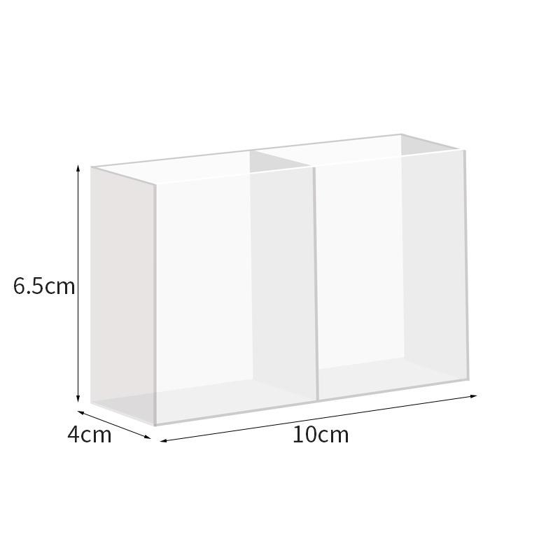 1Pc Mini Storage Box 2/3Grids Plastic Makeup Brush Lipstick Storage Multi-Functional Desk Organizer for Home Kitchen Bathroom