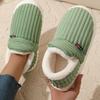 Fashion New Warm Short Plush Cotton Shoes Winter Women Cotton Shoes Platform Fur Nonslip Lady Shoes Comfort Casual House Men Shoes 2025