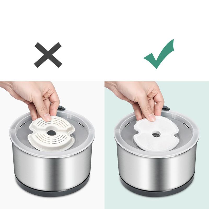 Filtru de cărbune activat de schimb pentru fântână de băut pentru pisici Filtru rotund pentru distribuitor de apă pentru animale de companie