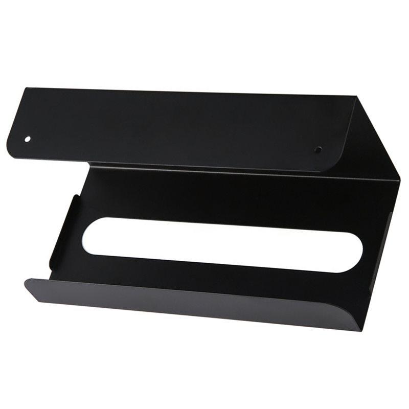 AB34-For Kitchen Tissue Holder Space-Saving Hanging Storage Rack No Drilling Required Tool For Kitchen Cabinet Doors чёрный 2970₽