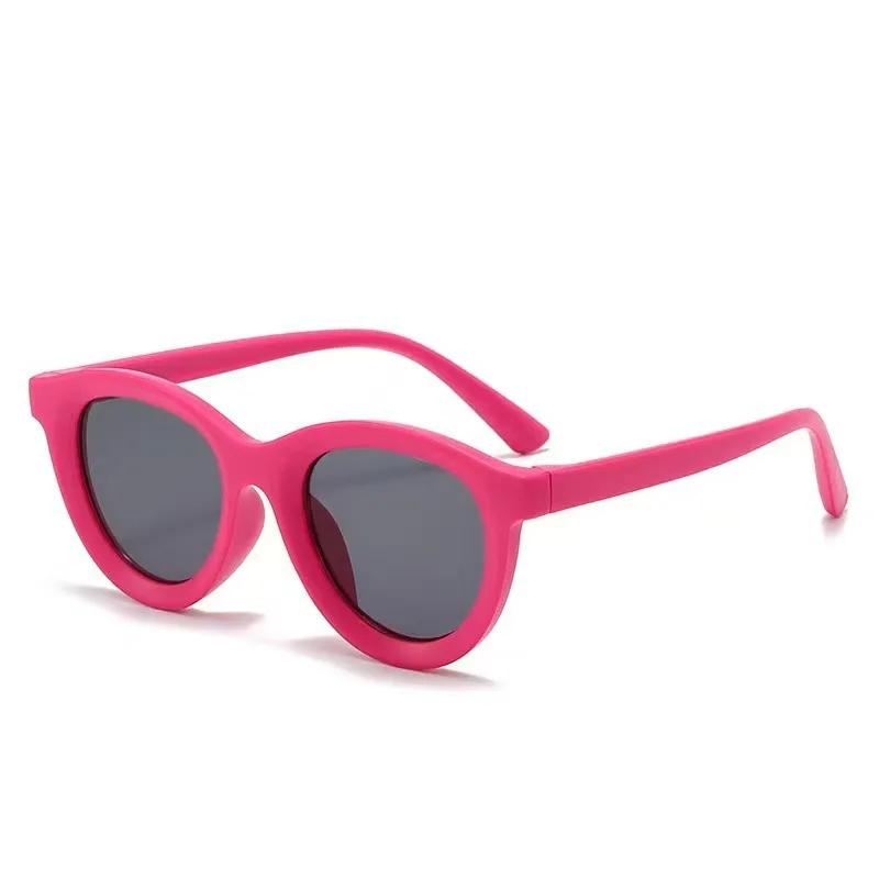 New Brand Kids Round Sunglasses Candy Color Boy Girls Sun Glasses UV400 Protection Eyewear Outdoor Sports Travel Po Prop