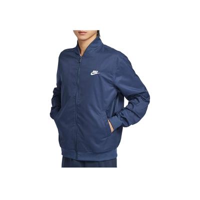 Série Životní styl Sport Logo Písmeno Univerzální Stojáček Zip Dlouhý rukáv Bunda Pánská Bunda Modrá DM6822-410