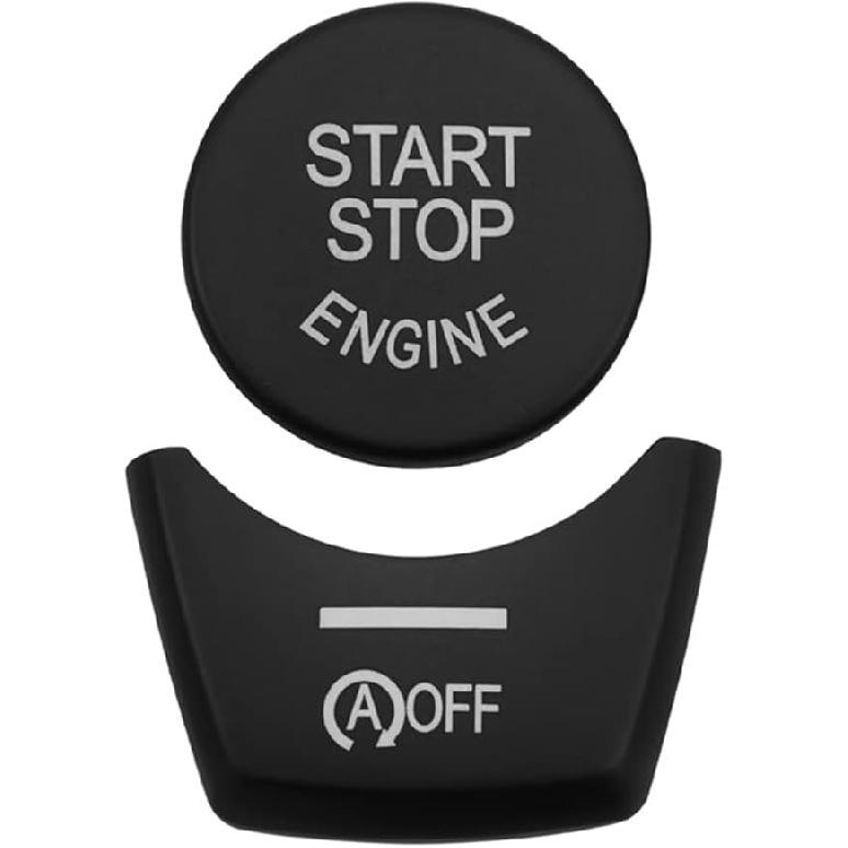 Black Start Stop Engine Switch Button Trim Cover Compatible with BMW X3 F25 X4 F26 X5 F15 X6 F16(Model B)