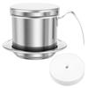 Vietnamese Coffee Filter Stainless Steel Drip Coffee Pot Press Maker with Filter Paper Small French Press for Home Restaurant