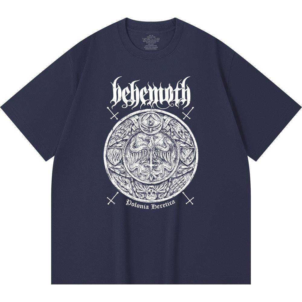 230 Gsm 100% Cotton Heavy Metal T-Shirt Rock Band Popular Music Print Unisex Heavy Cotton T Shirt