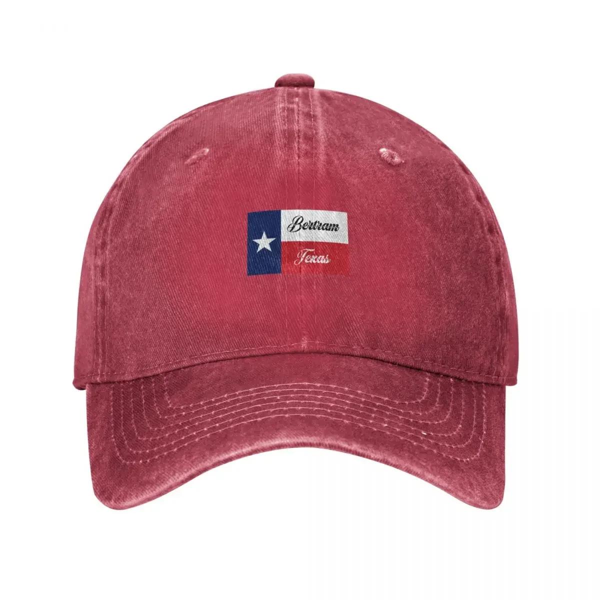 Bertram Texas Flag Baseball Cap Trucker Hat Funny hats fishing hat New Hat Unisexs Hats Womens