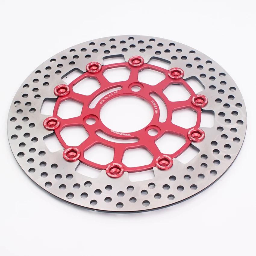 Universelle Motorrad CNC Aluminium 3 Löcher 260 *70mm Schwimmende Scheibenbremsscheibe für Yamaha BWS WISP Motorrad