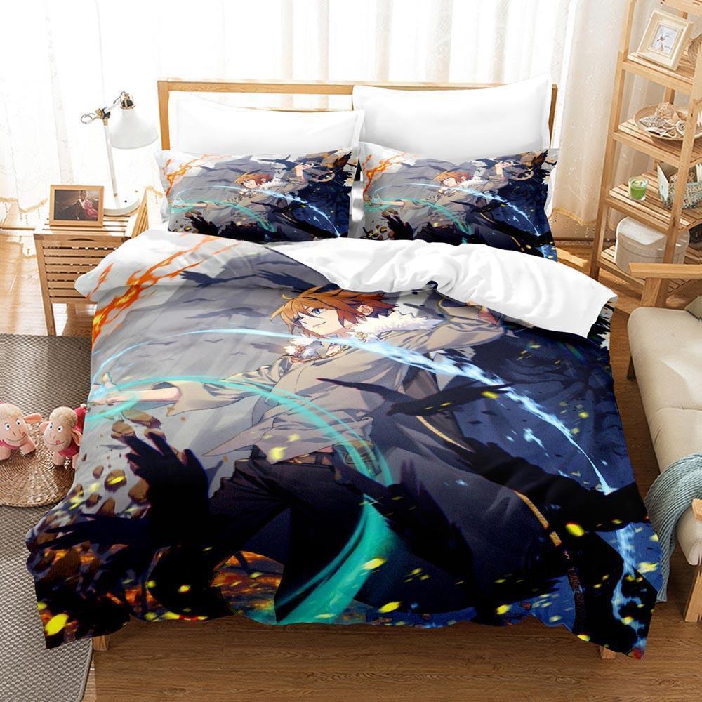 New The Beginning After The End Bedding Set Single Twin Full Queen King Size Bed Set Adult Kid Bedroom Duvetcover Sets Anime Bed