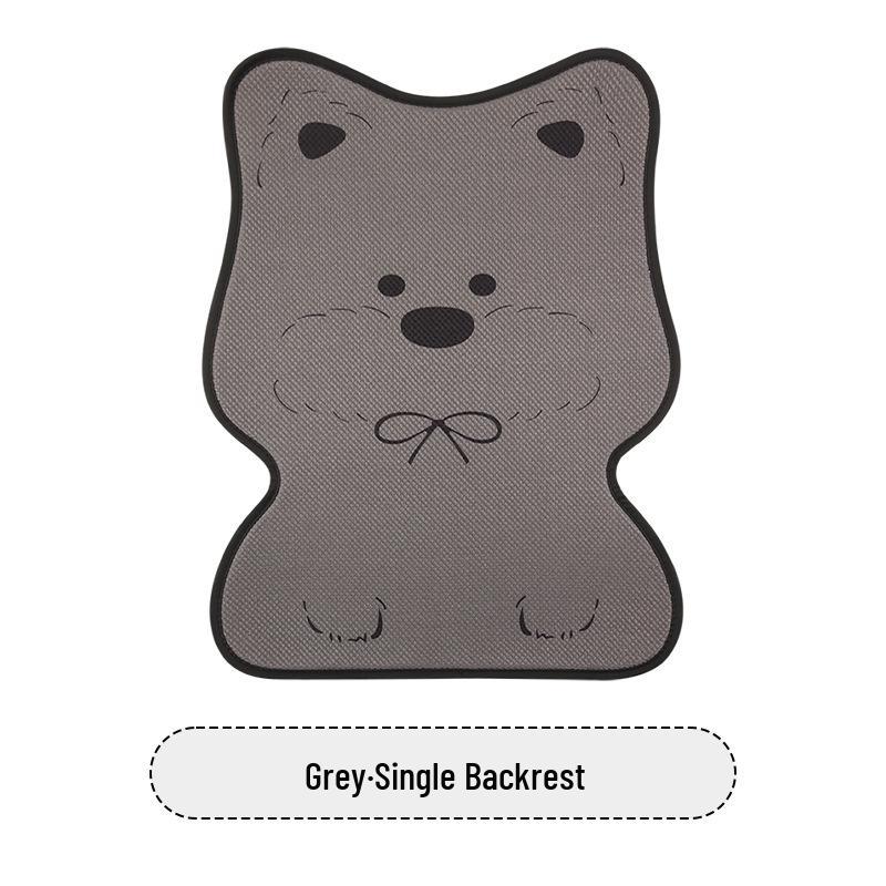 West Highland White Terrier Puppy Car Seat Cushion for MG Models (MG4, MG5, MG6, MG7, ES5) – Cute Cartoon Design for All Seasons.