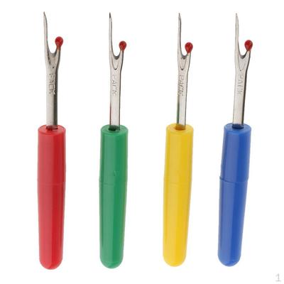 4 Pieces Plastic Handle Seam Ripper Thread Cutter Stitch Unpicker Sewing Tool