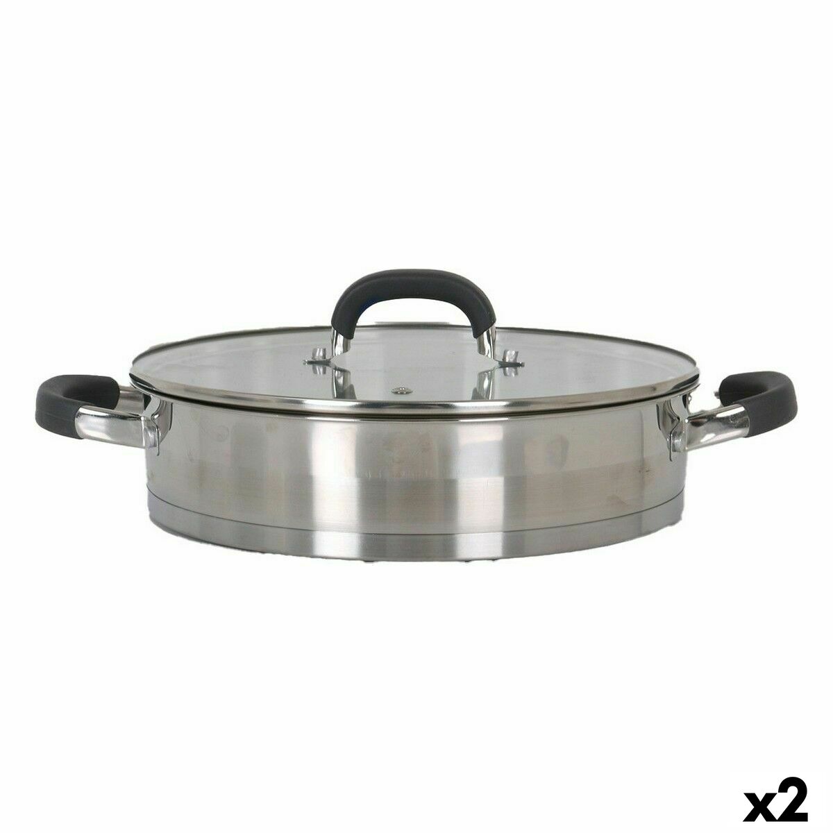 

Casserole Avec Couvercle En Verre Quttin 4,3 L (2 Unités) TU прозрачный